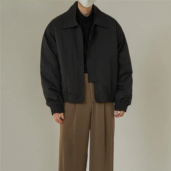 Куртки-бомберы Мужские Модные Весенние Укороченные Американские Модные Универсальные Студенческие Пиджаки Однотонные Casacas Para Hombre Harajuku Для отдыха