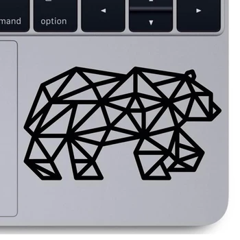 Геометрический Медведь наклейка виниловый компьютер ноутбук Наклейка геометрическое животное медведь Съемный автомобиль Офис Ноутбук Украшения Наклейки X155