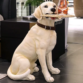 Аксессуары для украшения дома Креативная собака из смолы Домашний декор украшения для дома 3D лоток для собак Журнальный столик Украшение гостиной
