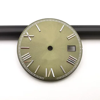 Качественный оливково-зеленый циферблат для часов диаметром 36 мм, подходит для часов с механизмом 3235, запасные части для часов вторичного рынка
