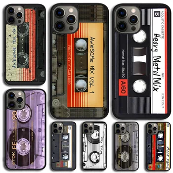 Чехол для Телефона Gold Mix Cassette Tape Для iPhone 15 14 13 12 Mini 11 Pro Max SE 2020 6S 7 8 Plus X XS Max XR Cover Shell coque