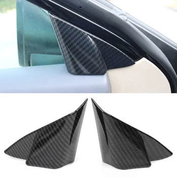 Углеродное волокно ABS Передняя Треугольная рамка автомобиля, Защитная декоративная накладка для Toyota Camry 2018