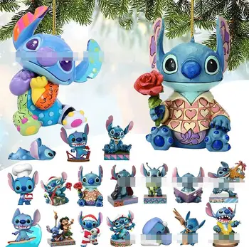 2023 Рождественский кулон Disney Stitch, украшение для рождественской елки, подвесные украшения, украшения для домашней рождественской вечеринки, подарки для детей на Новый год.