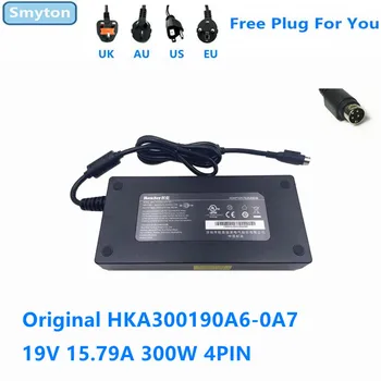 Оригинальный адаптер переменного тока Зарядное устройство для Huntkey 19V 15.79A 300W 4PIN Источник питания HKA300190A6-0A7