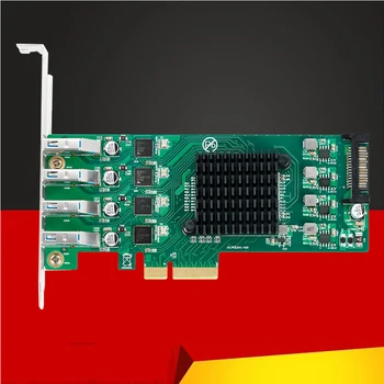 4 Порта USB 3,0 Карта расширения PCI Express PCIE USB 3 Плата Концентратора PCI E PCI-E PCIE к USB3.0 Адаптер USB 3,2 5 Гбит/с Расширители