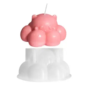 Форма для ароматерапевтических свечей в форме облака в 3D, литье из эпоксидной смолы, форма для выпечки из гипса, форма для помадки, сделай сам, силиконовая форма для конфет 