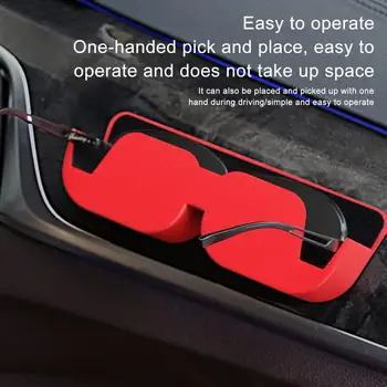 Автомобильный Органайзер для очков Универсальный Клейкий держатель солнцезащитных очков для женщин и мужчин, защитная коробка для очков для внедорожников, автомобильные аксессуары
