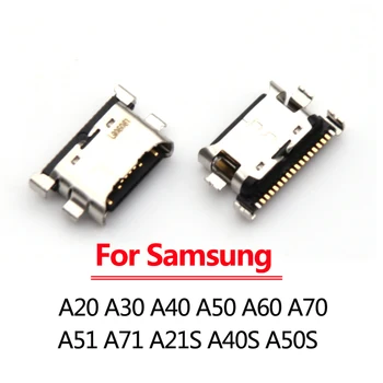 10-20 штук USB Порт Для Зарядки Док-станция Для Samsung Galaxy A20 A30 A40 A50 A60 A70 A51 A71 A21S A40S A50S Разъем для Зарядного устройства