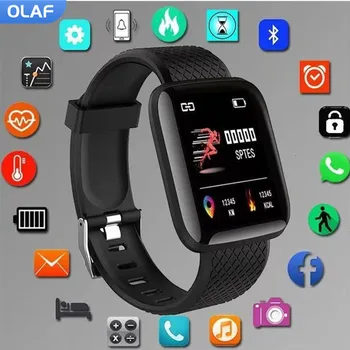 Смарт-часы с беспроводной зарядкой, смарт-часы с Bluetooth-трекером, спортивные часы, Пульсометр, монитор сна, смарт-браслет для Android IOS