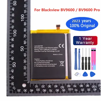 2023 Новый Оригинальный 5580 мАч BV 9600 Аккумулятор Для Blackview BV9600 & BV9600 Pro BV9600pro 626479P Смарт-литий-ионный Аккумулятор Мобильного Телефона