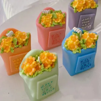 3D Ваза Силиконовая Форма для свечей Ваза Цветочный Горшок Формы для ароматерапии Пищевая силиконовая форма Для выпечки торта Инструменты для украшения дома в стиле деко