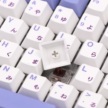 G5GA Фиолетовые колпачки для клавиш 134 клавиши Тема кролика Механическая клавиша клавиатуры сублимацией красителя из ПБТ Вишневый профиль