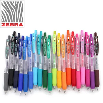 Цветная гелевая ручка ZEBRA 1 шт JJS15 Деловая Офисная ручка для подписи 0,4 мм Студенческая с гладкой многоцветной ручкой на водной основе для письма