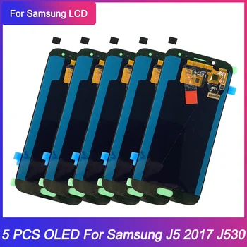 5 шт./лот OLED ЖК-дисплей для Samsung Galaxy J5 2017 J530 J5 Pro Дисплей Сенсорный экран Регулируемый Дигитайзер в сборе