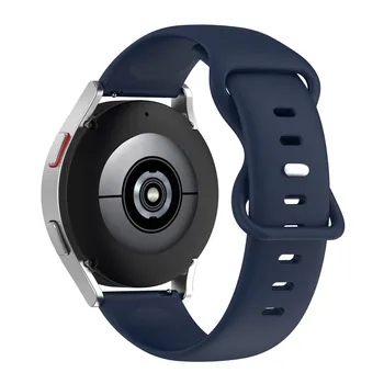 Мягкие силиконовые сменные браслеты для Samsung Galaxy Watch 4 40 мм 44 мм, однотонный регулируемый ремешок, ремешок для часов, браслет