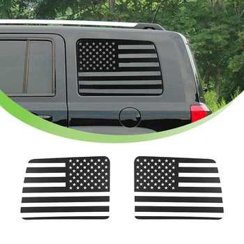для Jeep Patriot 2011 2012 2013 2014 2015 2016 Декоративная накладка на заднее стекло, наклейка, аксессуар для экстерьера автомобиля, стайлинг, ПВХ, черный