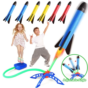 Ножной насос Kid Air Rocket, пусковая установка, Игрушки-ракеты с воздушным давлением, игрушки для детей, набор для игр, спортивные игры для прыжков, Игрушки для детей