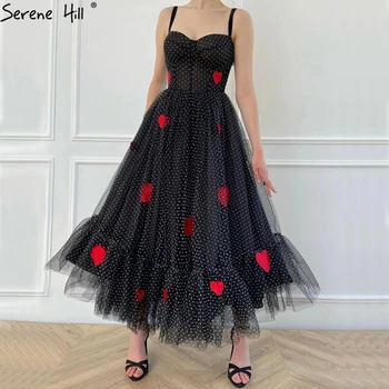 Черные Сексуальные Простые вечерние платья без рукавов трапециевидной формы длиной до щиколоток, вечернее платье 2023 Serene Hill LA70523