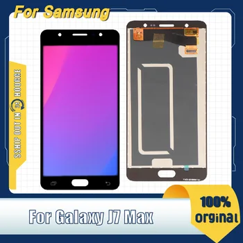 100% Оригинальный AMOLED-экран для SAMSUNG Galaxy J7 Max с сенсорным ЖК-экраном для Samsung J7 Max SM-G615F SM-G615FU с ЖК-дисплеем