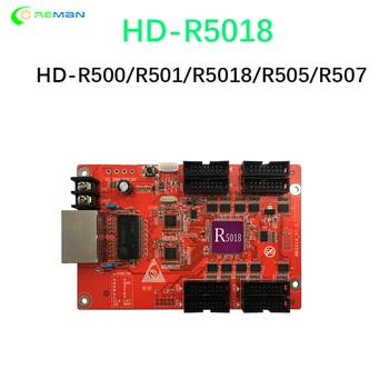 Рекламный светодиодный дисплей Huidu с полноцветным контроллером HD-R5018 RGB, принимающая карта 8xHub75E R500 R501 R505 T901 C15