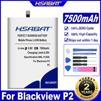 Аккумулятор HSABAT P2 7500 мАч для Blackview P2 для Blackview P2 Lite 5,5 дюймов