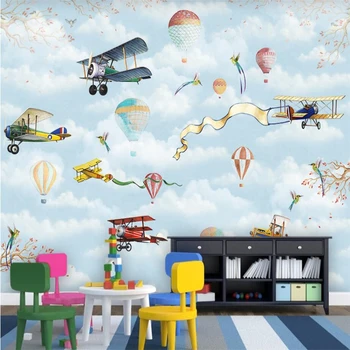 3DBEIBEHANG Пользовательские настенные обои в мультяшном стиле, детские обои с воздушным шаром, диван, телевизор, фон, обои для домашнего декора