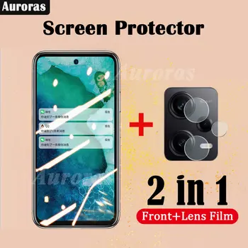 Auroras Для Redmi Note12 Pro Plus Защитная пленка для экрана 5G Закаленное Стекло 2 в 1 Пленка Для Объектива Redmi Note 12 5G 4G