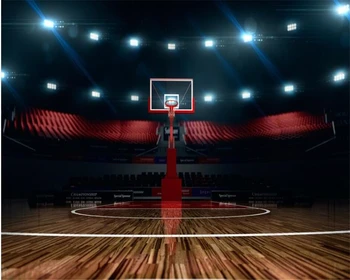 beibehang Индивидуальные большие обои, красивая крутая баскетбольная площадка, 3D дизайн фона, настенная роспись papel de parede