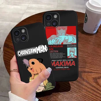Роскошный Аниме-Чехол для телефона Chainsaw Man для Iphone 12 13 11 14 Pro Max X Xs XR Xsmax Manga Camera Защитный Чехол Pochita Funda