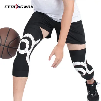 CEOI GWOK Наколенник для поддержки колена с длинной защитой для ног от артрита, фитнеса, бега, MTB велосипеда, велосипедных наколенников на открытом воздухе