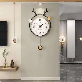 Настенный декор, современные простые настенные часы, гостиная, модный ресторан, часы на воротах, настенные часы для дома