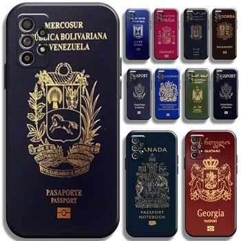Паспорт с Флагом Марокко Для Samsung Galaxy A52 4G A52 5G Чехол Для Телефона Из Ударопрочного Жидкого Кремния С Полной Защитой, Чехол из ТПУ