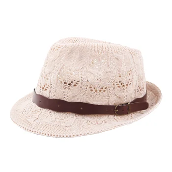 Fashion Hollowed Straw Hat Women Men Summer Outdoor Travel Beach Sun Hats Unisex Solid Sunshade Panama Cap панама женская солома