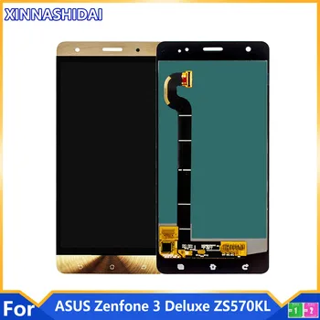 Оригинальный Super AMOLED Дисплей Для ASUS Zenfone 3 Deluxe ZS570KL Замена Сенсорного ЖК-экрана Z016D Z016S 100% Протестирован
