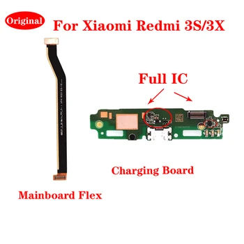 Для Xiaomi Redmi 3S/3X Оригинальный USB-Разъем Для Зарядки Микрофонной платы Разъем Для Зарядки порта Док-станции Mianboard Гибкий Кабель