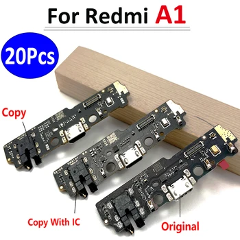20шт， Оригинал для Xiaomi Redmi A1 USB порт для зарядки микрофон Док-станция для подключения микрофона Запчасти для гибкого кабеля
