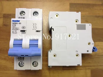 [ZOB] Nader letter NDB2-63 C16 подлинный новый миниатюрный автоматический выключатель 2P16A -5 шт./лот