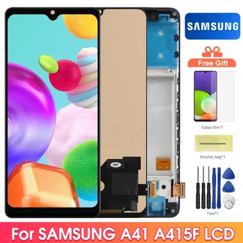 Замена экрана TFT A415, для Samsung Galaxy A41 A415 A415F ЖК-дисплей с Сенсорным Экраном, Дигитайзер с Заменой Рамки