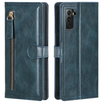 Кожаный Чехол-бумажник Для Samsung Galaxy S21 FE Luxury Flip Cover Со Слотами Для карт Samsung S21 Fe S20 S22 S23 Ultra Note 20