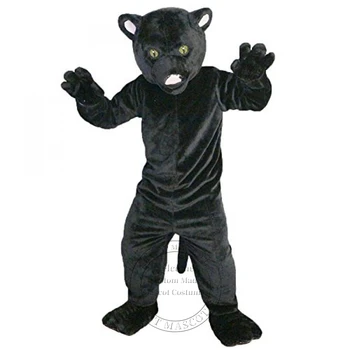 Высококачественный изготовленный на заказ костюм талисмана черной леопардовой пантеры, одежда для карнавальных представлений в стиле аниме, косплей