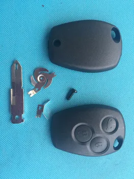 1 шт. Новый сменный корпус ключа для Renault Clio Modus Master Twingo 3-кнопочный пульт дистанционного управления FOB Case Blank Blade NE73 Неразрезанные автозапчасти