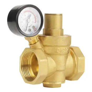 Ручной промывочный клапан из латуни BSP DN32, Редукционный клапан давления воды с регулируемым расходом, Электромагнитный клапан, редуктор давления воды