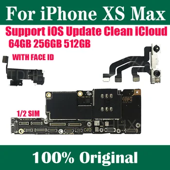 Бесплатный iCloud для материнской платы iPhone XS MAX С поддержкой FACE ID Обновление iOS для сотовой связи 4G LTE Замена логической платы материнской платы