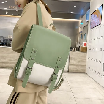 Женская кожаная Дизайнерская Нейлоновая школьная сумка из искусственной кожи, Классические рюкзаки для девочек, модные Корейские студенческие путешествия, милые сумки в британском стиле.