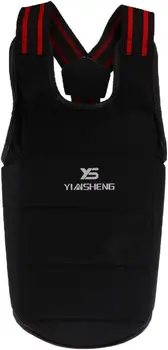 Защитный жилет для груди, боксерский пояс, защитное снаряжение для тренировок на соревнованиях - S