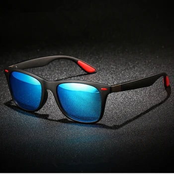Винтажные солнцезащитные очки с защитой UV400, очки в классической квадратной оправе, оттенки для мужчин, ретро солнцезащитные очки
