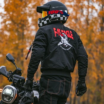 Мотоциклетная куртка-бомбер, мужская и женская Водонепроницаемая куртка для езды на мотоцикле, Ветрозащитная зимняя куртка с защитным снаряжением CE Armor Jacket