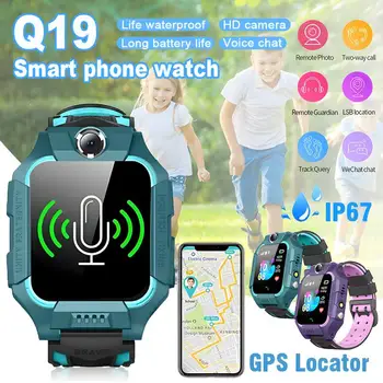 Xiaomi Q19 Детские Умные Часы GPS Трекер Телефонный Звонок Для Мальчика И Девочки Камера С Сенсорным Экраном Спортивные Смарт-Часы Anti-Lost SOS Обучающая Игрушка