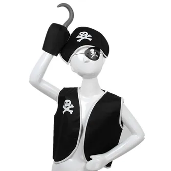 Хэллоуин Пираты Мальчики Косплей Костюм Карнавал Дети Взрослые Пираты Костюма Тематическая вечеринка Шоу