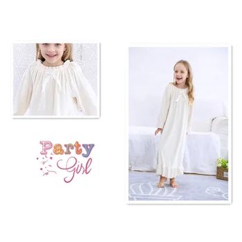 Плюшевое детское пижамное платье принцессы с длинными рукавами для девочек, двусторонняя ночная рубашка, домашняя одежда для детей, ночная рубашка для девочек, пижамы